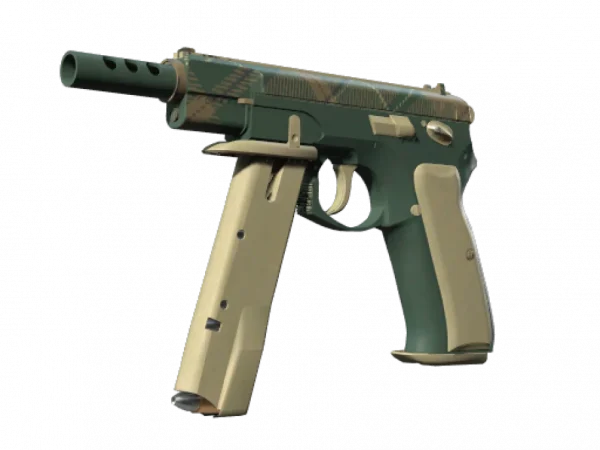 CZ75-Auto | Green Plaid (Minimal Wear)