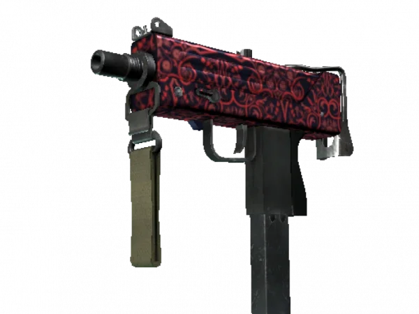 MAC-10 | Red Filigree (Minimal Wear)