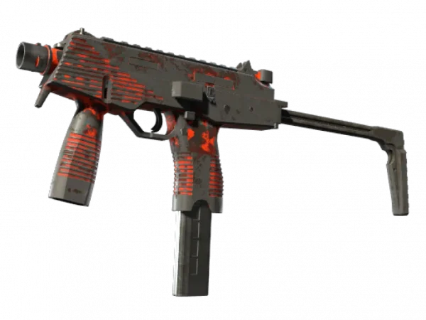 MP9 | Setting Sun (Battle-Scarred)