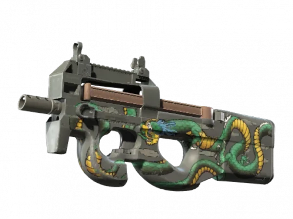 P90 | Emerald Dragon (Well-Worn)