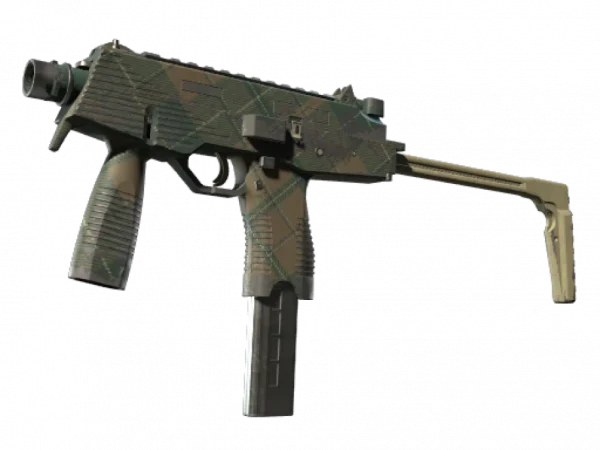 MP9 | Green Plaid (Well-Worn)