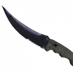 ★ StatTrak™ Flip Knife | Blue Steel (Battle-Scarred)