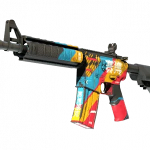 M4A4 | Cyber Security (Well-Worn)