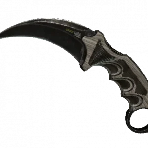 ★ StatTrak™ Karambit | Black Laminate (Battle-Scarred)