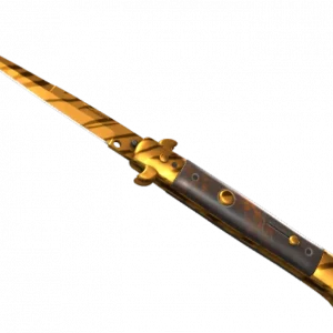 ★ Stiletto Knife | Tiger Tooth (Minimal Wear)