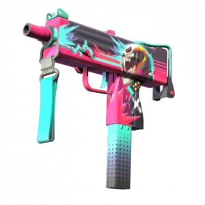 MAC-10 | Neon Rider (Well-Worn)