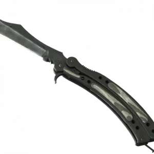 ★ StatTrak™ Butterfly Knife | Black Laminate (Battle-Scarred)