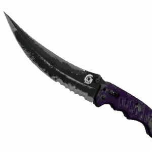 ★ StatTrak™ Flip Knife | Ultraviolet (Battle-Scarred)