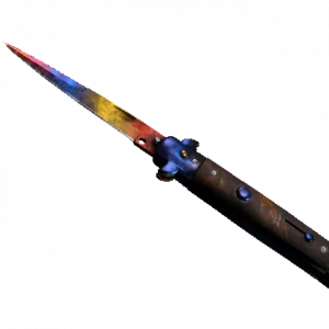 ★ StatTrak™ Stiletto Knife | Marble Fade (Minimal Wear)