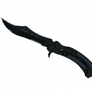 ★ StatTrak™ Butterfly Knife | Night (Well-Worn)