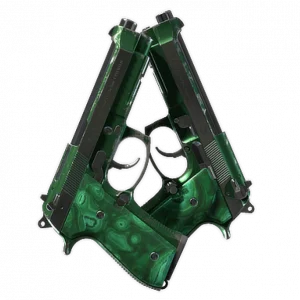 Souvenir Dual Berettas | Polished Malachite (Field-Tested)