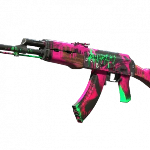 StatTrak™ AK-47 | Neon Revolution (Well-Worn)