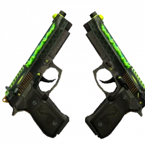 StatTrak™ Dual Berettas | Cobra Strike (Minimal Wear)