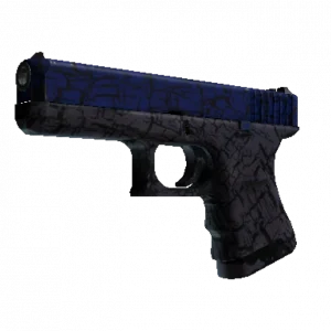 StatTrak™ Glock-18 | Blue Fissure (Well-Worn)